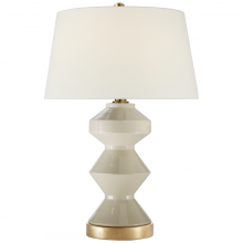 Visual Comfort & Co. Signature Collection CHA 8666ICO-L - Weller Zig-Zag Table Lamp