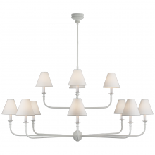 Visual Comfort & Co. Signature Collection TOB 5453PW-L - Piaf Grande Two-Tier Chandelier