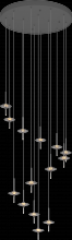PageOne Lighting PP121755-CM/GY - Light-Year Spiral Chandelier