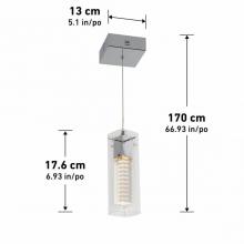 LED Lights HOL1P-RN - 1-light Integrated LED Pendant 480 LUMENS 3000 K