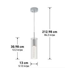 LED Lights OME1LB-HD2 - 1-light Integrated LED Pendant Chrome450 LUMENS 3000 K