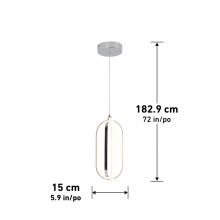 LED Lights PDT1-AR - 1-Light LED Integrated Pendant 1900 LUMENS 3000 K