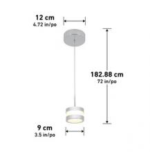 LED Lights PDT1-LC-10 - Pendant 1-Light650 LUMENS 3000 K
