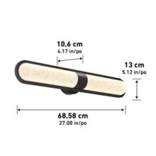 LED Lights VAN-CALC-BL - Long 3CCT Vanity1750 LUMENS 3000 K - 4000 K - 5000 K