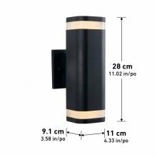 LED Lights NSBLES-ON - Sconce LED-integrated Black Energy Star630 LUMENS 3000 K