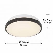 LED Lights FM-ORB-RN - Integrated LED Ceiling Light Bronze2200 LUMENS 3000 K