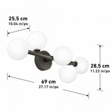 LED Lights VAN-BL-MB - Vanity LED Integrated Black 1700 LUMENS 3000 K