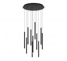 Lib & Co. CA 10143-02 - Amalfi, 11 Light Round LED Chandelier, Matte Black