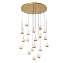 Lib & Co. CA 10205-030 - Baveno, 19 Light Round LED Chandelier, Painted Antique Brass