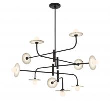 Lib & Co. CA 12053-02 - Teramo, 10 Light LED Chandelier, Matte Black