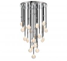 Lib & Co. CA 12066-02 - Bellissima, 24 Light LED Chandelier, Black Sleeves