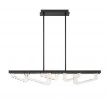 Lib & Co. CA 12178-040 - Arezzo, Small Linear LED Chandelier, 
Painted Brushed Grey