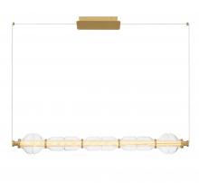 Lib & Co. CA 12188-030 - Milazzo, Medium Linear Chandelier,Antique Brass