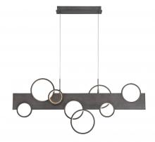 Lib & Co. CA 12194-042 - Torino, 8 Light Linear LED Chandelier, Brushed Vintage Grey