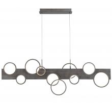 Lib & Co. CA 12195-042 - Torino, 10 Light Linear LED Chandelier, Brushed Vintage Grey