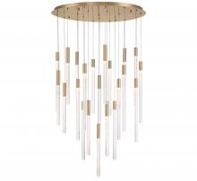 Lib & Co. CA 12273-037 - Gravina ,22 Light LED Chandelier, Brushed Brass, Clear Crystal