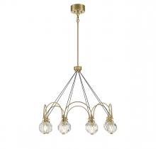 Savoy House 1-2200-8-322 - Burnham 8-Light LED Chandelier in Warm Brass