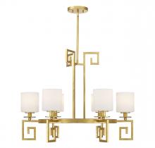 Savoy House 1-2304-6-260 - Quatrain 6-Light Chandelier in True Gold