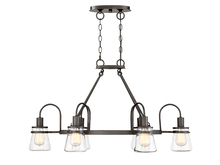 Savoy House 1-3502-6-13 - Portsmouth 6-Light Outdoor Linear Chandelier in English Bronze