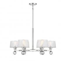 Savoy House 1-6302-6-109 - Hanover 6-Light Chandelier in Polished Nickel