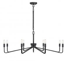 Savoy House 1-6400-8-190 - Salem 8-Light Chandelier in Forged Iron