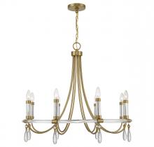 Savoy House 1-7718-8-195 - Mayfair 8-Light Chandelier in Warm Brass and Chrome