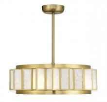Savoy House 28-FD-690-322 - Gideon 4-Light LED Fan D'Lier in Warm Brass