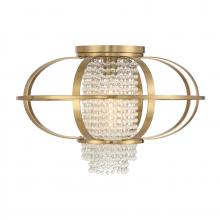 Savoy House 6-5218-1-322 - Idlewild 1-Light Ceiling Light in Warm Brass