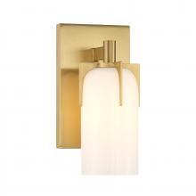 Savoy House 9-4128-1-322 - Caldwell 1-Light Bathroom Vanity Light in Warm Brass