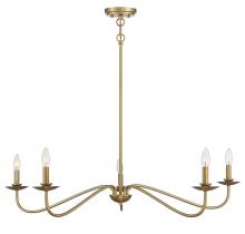 Savoy House M10085NB - 5-light Chandelier In Natural Brass