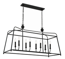 Crystorama 2249-BF_NOSHADE - Libby Langdon for Crystorama Sylvan 8 Light Black Forged Chandelier