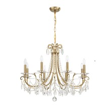 Crystorama 6828-VG-CL-MWP - Othello 8 Light Vibrant Gold Chandelier