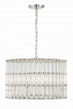 Crystorama ELL-B3006-PN - Libby Langdon for Crystorama Elliot 6 Light Polished Nickel Chandelier