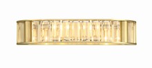 Crystorama FAR-6005-AG - Libby Langdon for Crystorama Farris 4 Light Aged Brass Bathroom Vanity