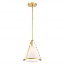 Crystorama FUL-900-GA - Fulton 1 Light Antique Gold Pendant