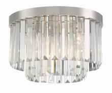 Crystorama HAY-1400-PN - Hayes 4 Light Polished Nickel Flush Mount