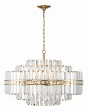 Crystorama HAY-1407-AG - Hayes 16 Light Aged Brass Chandelier
