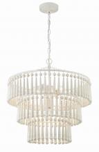 Crystorama TIA-7103-MT - Tiana 3 Light Matte White Chandelier