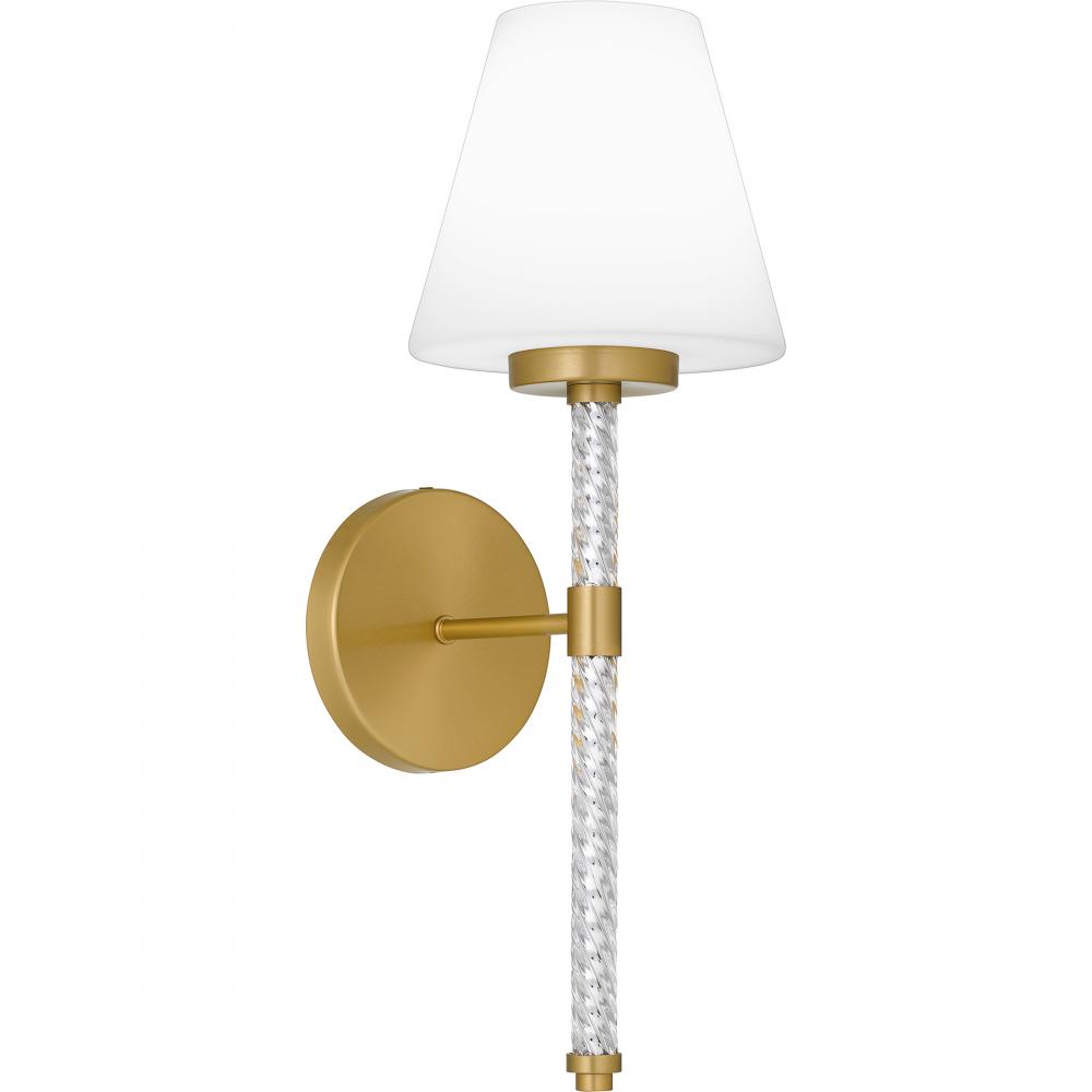 Andrea 1-Light Brushed Gold Wall Sconce