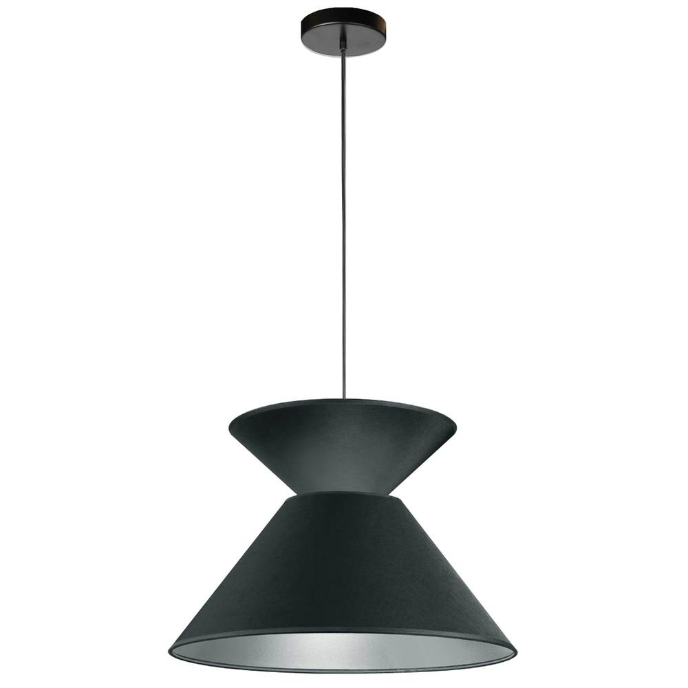 1LT Patricia Pendant,  JTone BLK/SV Shade, BK