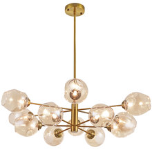 Dainolite ABI-3312P-VB - 12LT Halogen Chandelier, VB with Champagne Glass