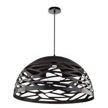 Dainolite COR-201P-BK - 1LT Pendant, Matte Black Finish