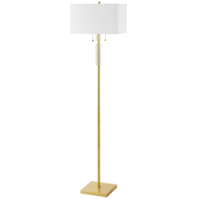 Dainolite DM231F-AGB - 2LT Incandescent Floor Lamp, AGB With WH Shade