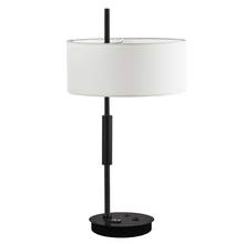 Dainolite FTG-261T-MB-WH - 1LT Incandescent Table Lamp, MB With WH Shade