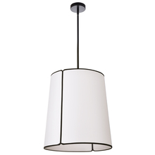 Dainolite NDR-183P-BK-WH - 3LT Notched Pendant MB, WH Shade & Diff