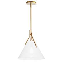Dainolite NIC-101P-AGB - 1LT Incandescent Pendant, AGB With Opal Glass