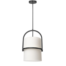 Dainolite PDT-121P-MB-WH - 1LT Incand Pendant, MB With WH Shade