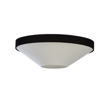 Dainolite PIA-213FH-MB-BW - 3LT Incand Flush Mount, MB with BK/WH Shade
