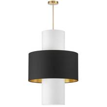 Dainolite POA-224P-AGB-698-790 - 4LT Incan Pendant, AGB With BLK/GLD & WH Shades