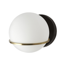 Dainolite SOF-61W-MB-AGB - 1LT Halogen Wall Sconce, MB/AGB with WH Opal Glass